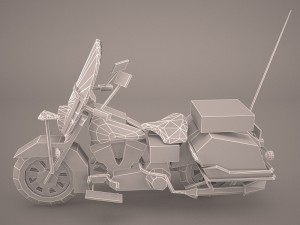 harley davidson road king classic police 3D 模型