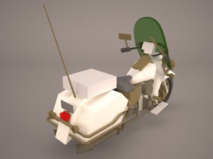 harley davidson road king classic police 3D 模型