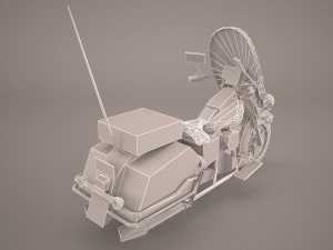 harley davidson road king classic police 3D 模型