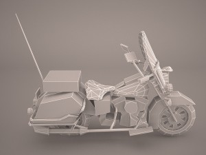 harley davidson road king classic police 3D 模型