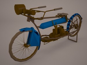 harley davidson 1912 motorcycle Modelo 3D