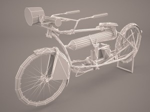 harley davidson 1912 motorcycle Model 3D