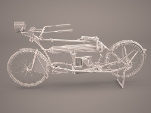 harley davidson 1912 motorcycle Model 3D