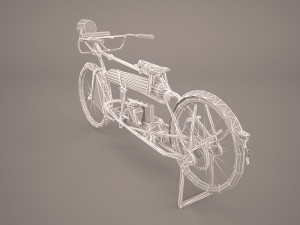 harley davidson 1912 motorcycle Model 3D