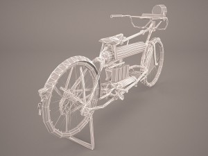 harley davidson 1912 motorcycle Model 3D