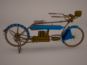 harley davidson 1912 motorcycle Model 3D