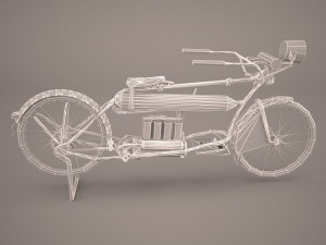 harley davidson 1912 motorcycle Model 3D