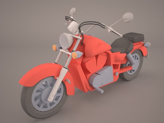 honda shadow vlx 3D 模型 .c4d .max .obj .3ds .fbx .stl .blend 