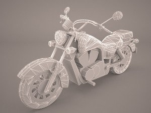 honda shadow vlx 3D 模型
