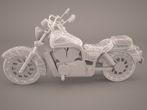honda shadow vlx 3D 模型