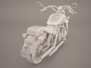 honda shadow vlx 3D 模型