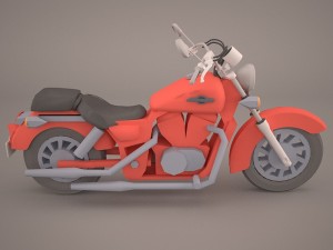 honda shadow vlx 3D 模型
