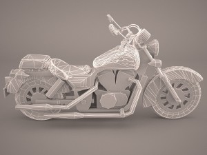 honda shadow vlx 3D 模型