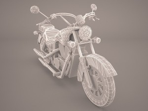 honda shadow vlx 3D 模型