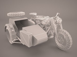 zundapp ks 750 german motorcycle 3D Model