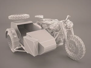 zundapp ks 750 german motorcycle 3D Model