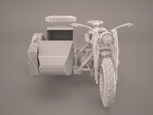 zundapp ks 750 german motorcycle 3D Model