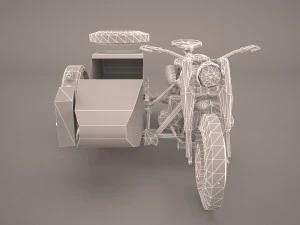 zundapp ks 750 german motorcycle 3D Model