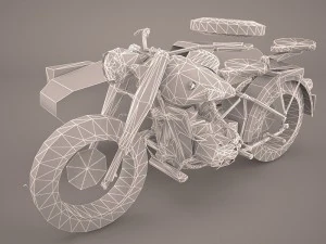 zundapp ks 750 german motorcycle 3D Model