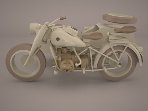 zundapp ks 750 german motorcycle 3D Model