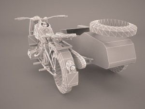 zundapp ks 750 german motorcycle 3D Model