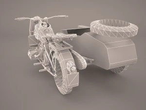 zundapp ks 750 german motorcycle 3D Model