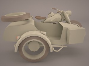 zundapp ks 750 german motorcycle 3D Model
