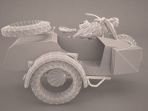 zundapp ks 750 german motorcycle 3D Model