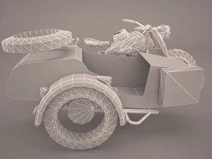 zundapp ks 750 german motorcycle 3D Model