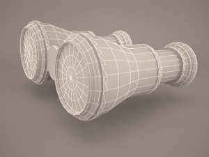 toon binoculars Modelo 3D