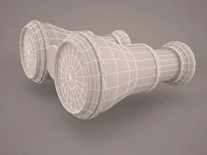 toon binoculars 3D Model