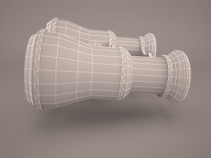 toon binoculars Modelo 3D