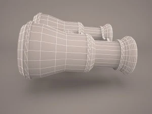 toon binoculars 3D Model