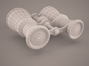 toon binoculars Modelo 3D