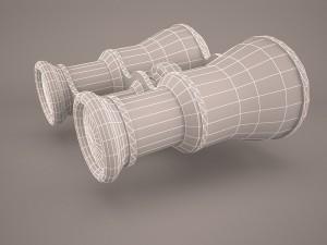 toon binoculars Modelo 3D