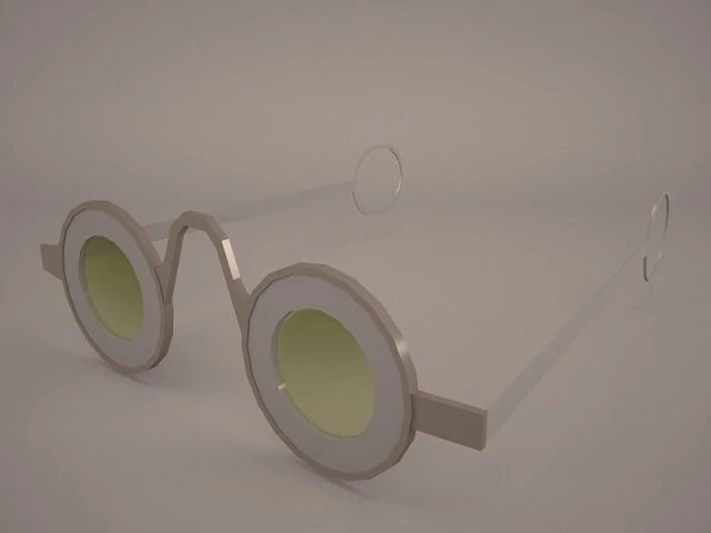 сонцезахисні окуляри хіпі 3D Модель .c4d .max .obj .3ds .fbx .stl .blend