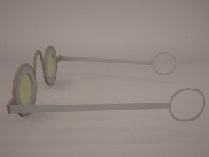 hippie sunglasses 3D 模型