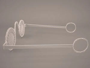 сонцезахисні окуляри хіпі 3D Модель