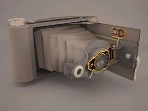 रेट्रो कैमरा 3D मॉडल