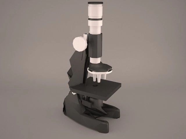 microscopio Modello 3D .c4d .max .obj .3ds .fbx .stl .blend 