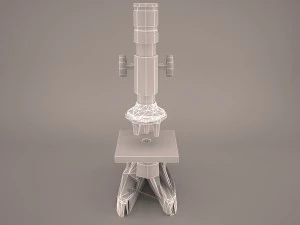 microscopio Modello 3D