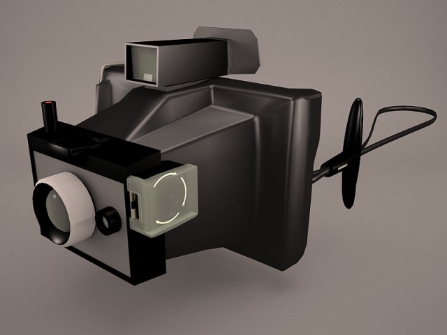 polaroid 636 Model 3D .c4d .max .obj .3ds .fbx .stl .blend 