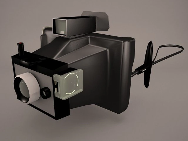 polaroid 636 3D Model .c4d .max .obj .3ds .fbx .stl .blend 
