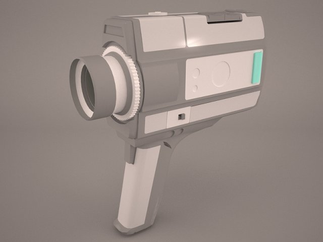 retro video camera nikon super zoom-8 3D Model .c4d .max .obj .3ds .fbx .stl .blend 