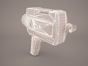 retro video camera nikon super zoom-8 3D Model