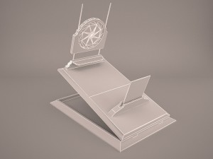 microscope Modèle 3D