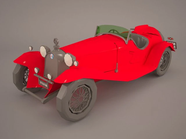 alfa romeo 2300 3D Model .c4d .max .obj .3ds .fbx .stl .blend 
