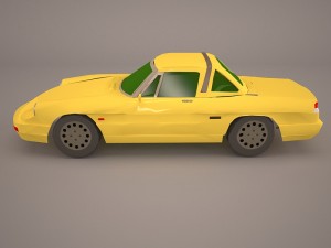 alfa romeo spider 3D 模型