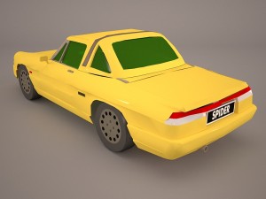 alfa romeo spider 3D 模型