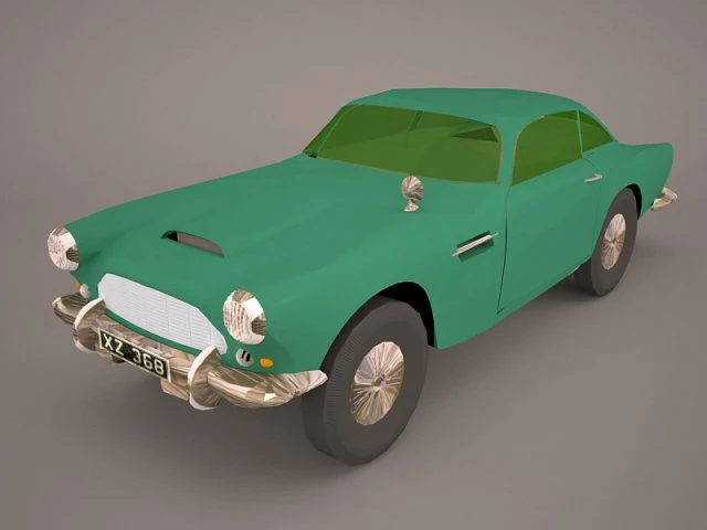 aston martin db5 vantage 1964 3D Model .c4d .max .obj .3ds .fbx .stl .blend
